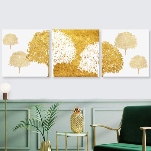 금빛 모던 생명의 나무